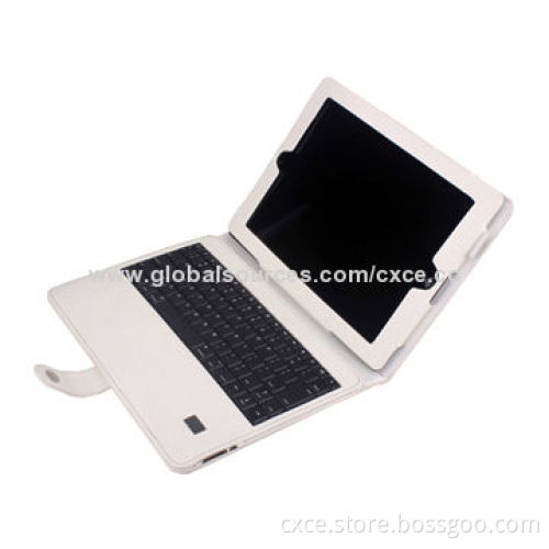 Leather Case with Keyboard, for Tablet PCs, Bluetooth Wireless Connection, LK05